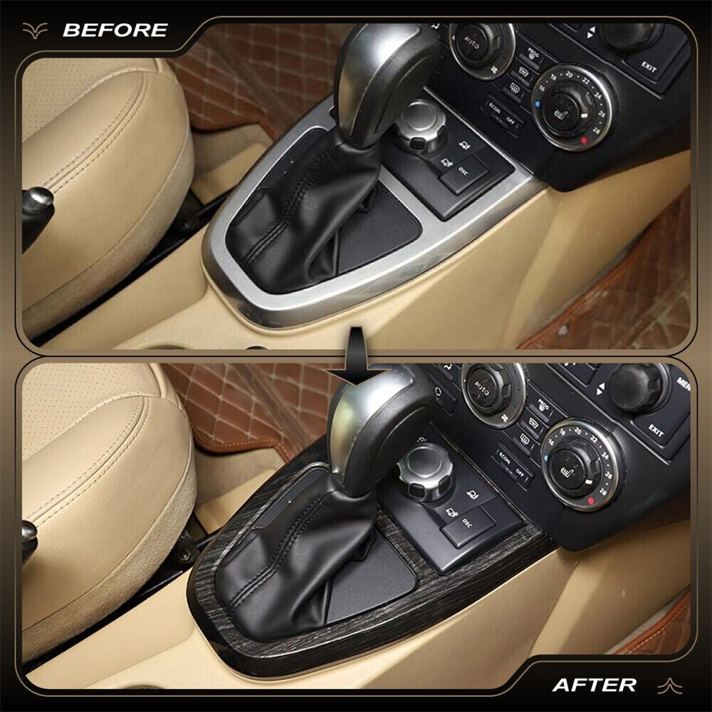 Black Wood ABS Console Gear Shift Panel Trim for Land Rover Freelander 2 2009-12