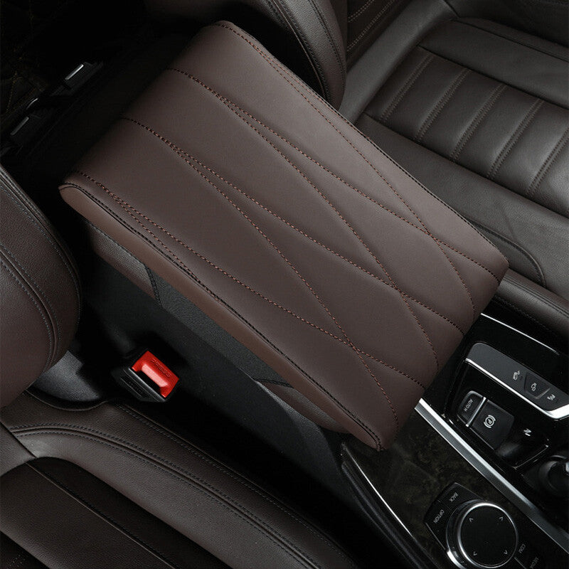 1-Pack Car Armrest Mat Protective Cover Accessories Center Console Box Backrest Cushion Protector - n