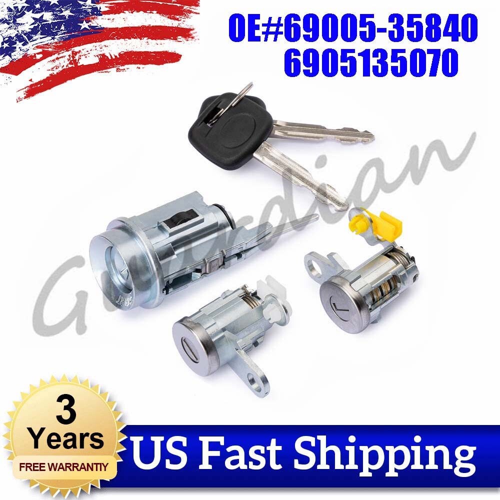 69005-35840 6905135070 Door Lock Key Ignition Lock Cylinder Keys For TACOMA