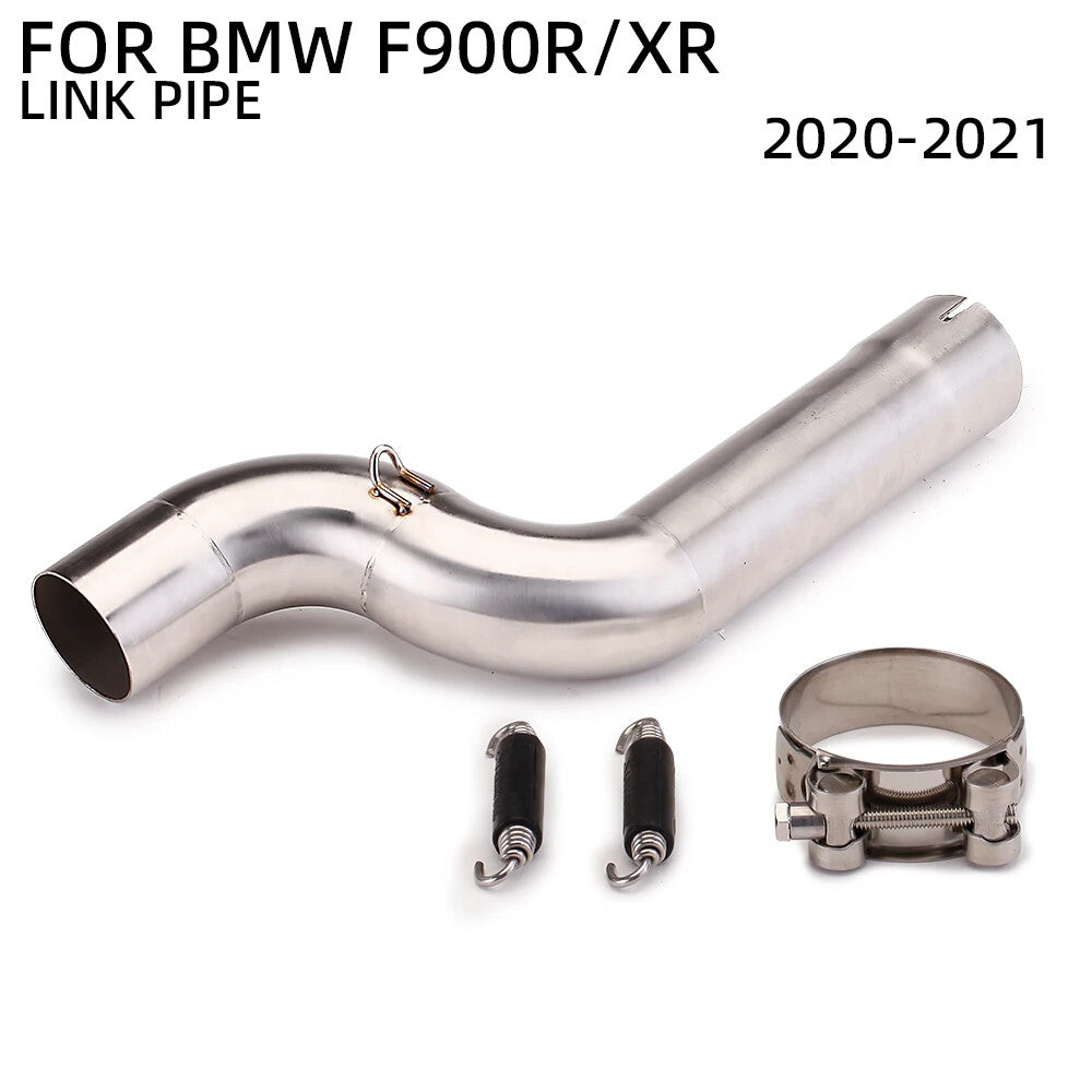 for BMW F900R/F900XR 2020-2021 Stainless Mid Pipe Slip-On Exhaust Fit