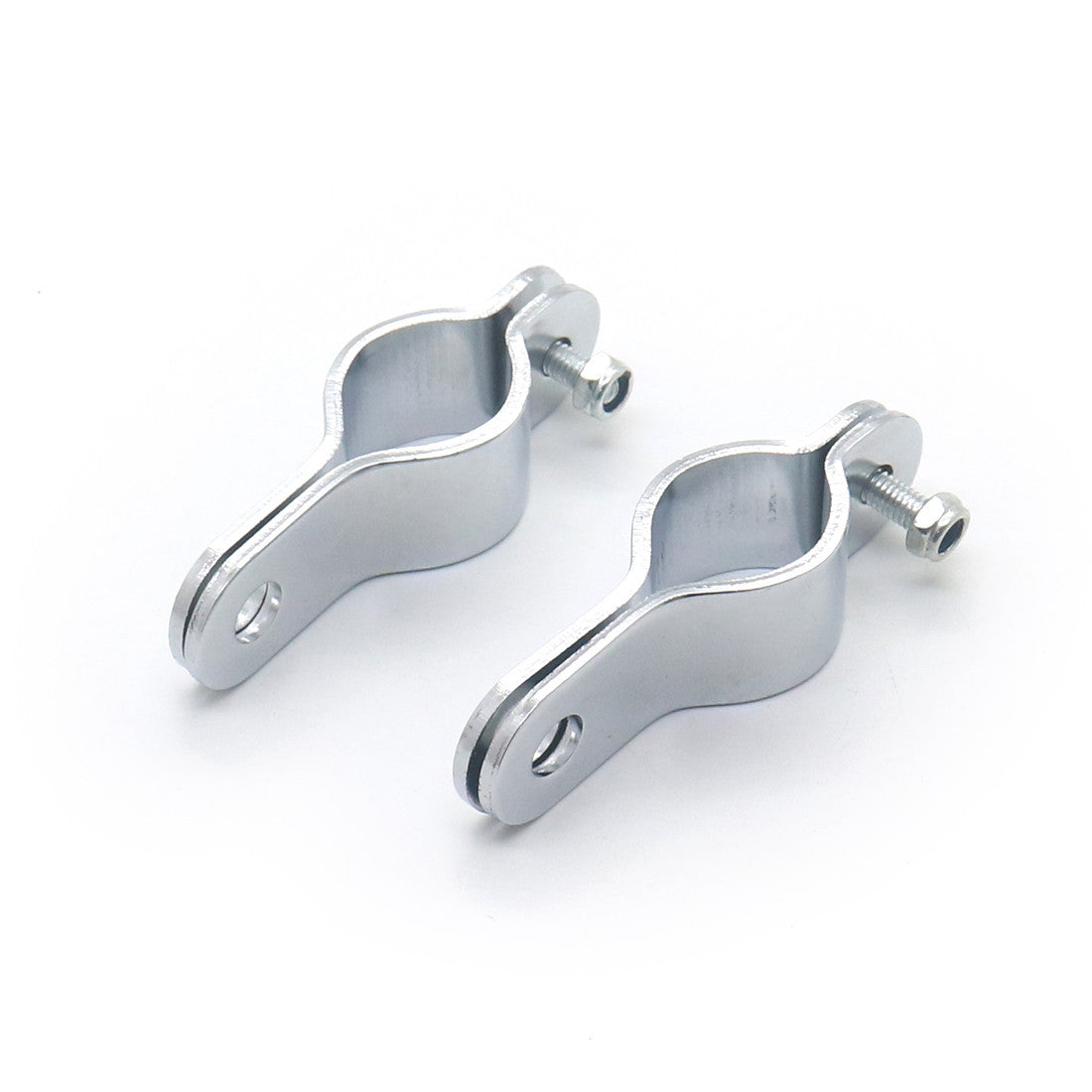 Chrome Turn Signal Fog Light Mount Bracket Clamp For Roll Cage Guard Bar Tube Q