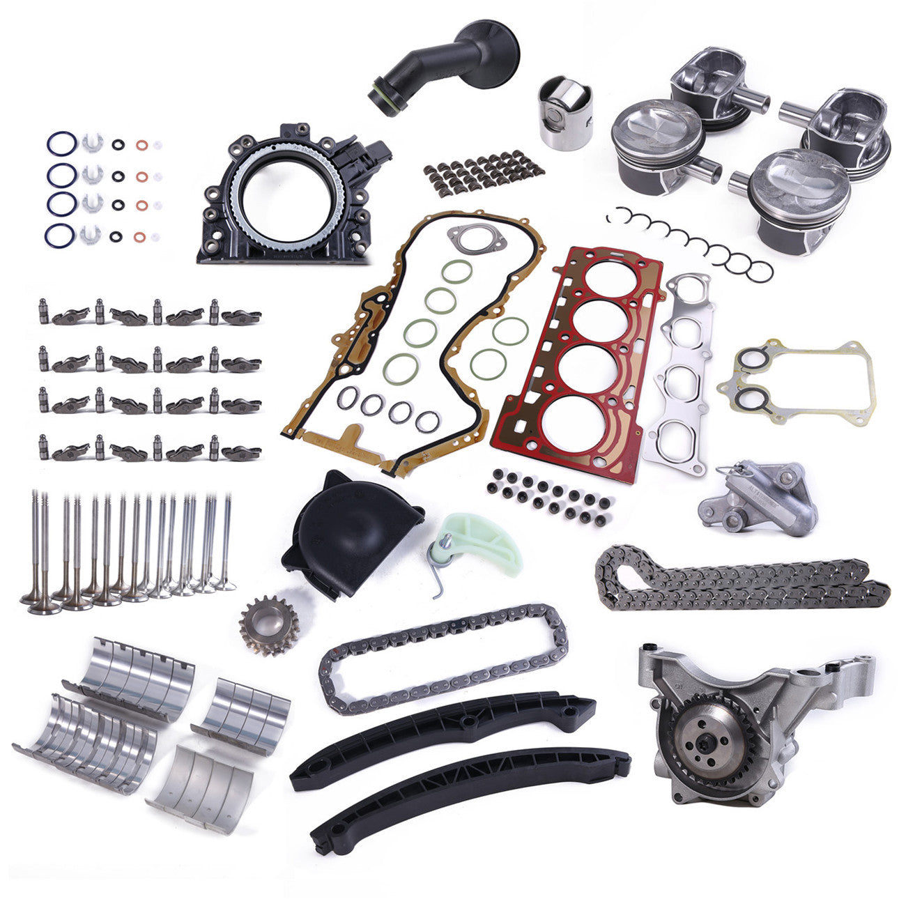KS Piston Ring Kit 84.51 mm 06E198151Q for Audi A4, S5, Q5, Q7, and 3.0T Upgrade  9722 B