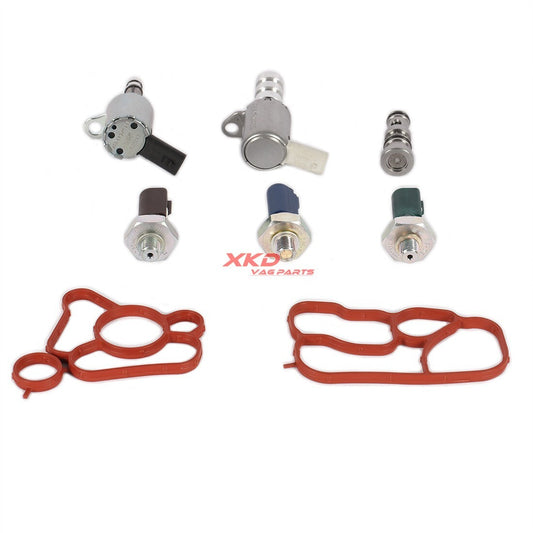 2.0T Radiator Cooling Valve, Seals, and Sensor Kit for VW for Tiguan , for Audi for A4 , for A6 , Q3 Q