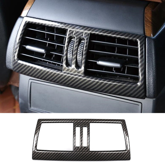Carbon Fiber ABS Rear Air Vent Outlet Panel Trim for BMW X5 E70 X6 E71 2008-2013