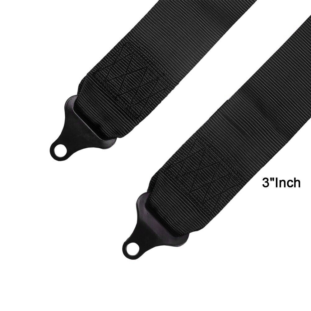 2PCS 3 Racing for Seat Belt Harness 4 Point Quick Release Shoulder Pad for ATV UTV Q