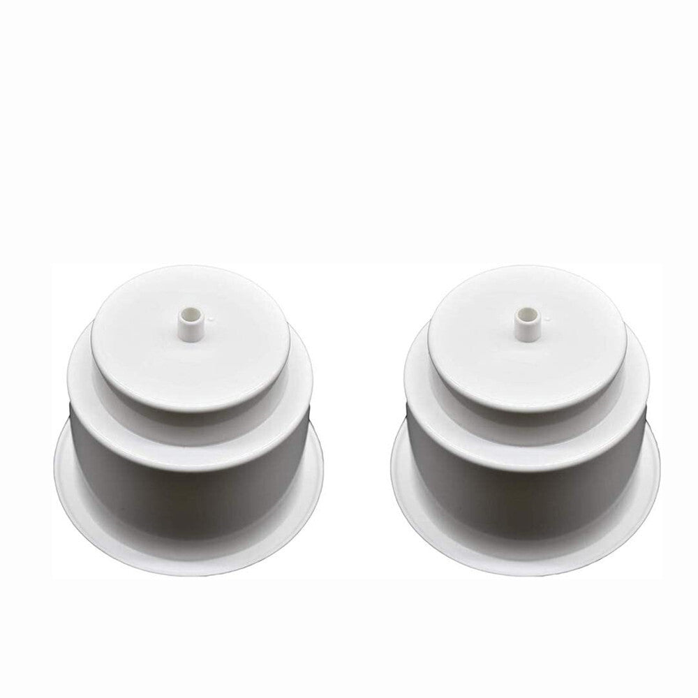 6-Piece Two-Layer White Plastic Cup and Can Rack Suitable for Boats, RVs, Yachts, and Marine Use n