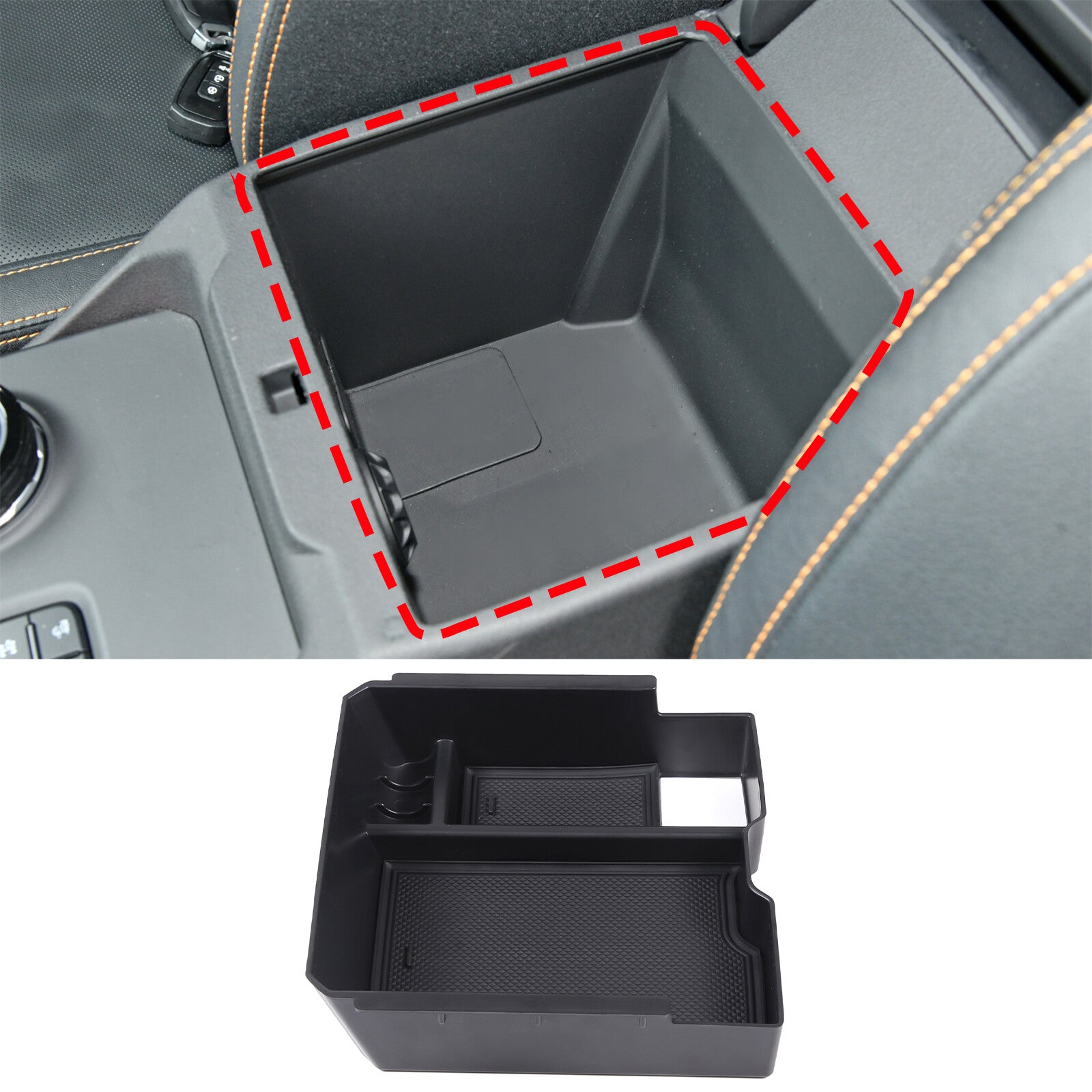 Car center console armrest storage box tray for Ranger/Everest 2023-2024 n
