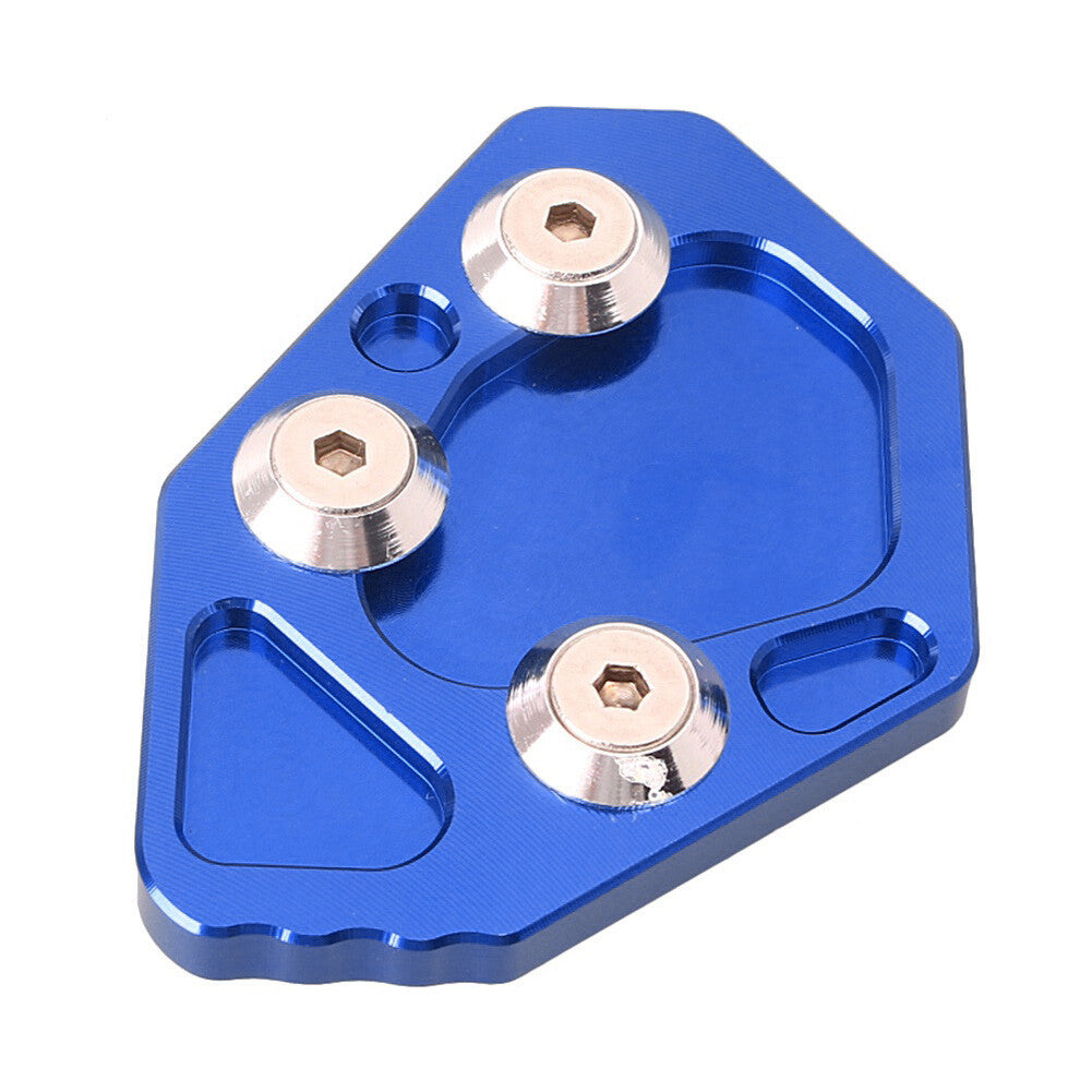 1Pc Side Stand Kickstand Plate Pad Big CNC for BMW K1200S/R K1300S/R Blue