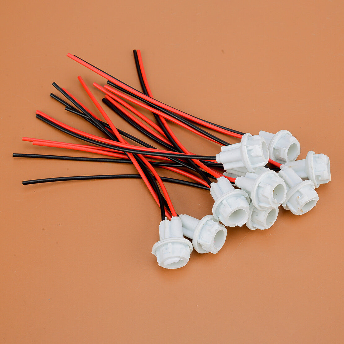 10x T10 LED Bulb Tail Light Connectors Socket Harness Pigtail Rubber Wedge Q