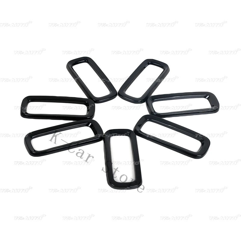 Black ABS front grille grill cover suitable for Jeep Renegade 2015 - 2018
