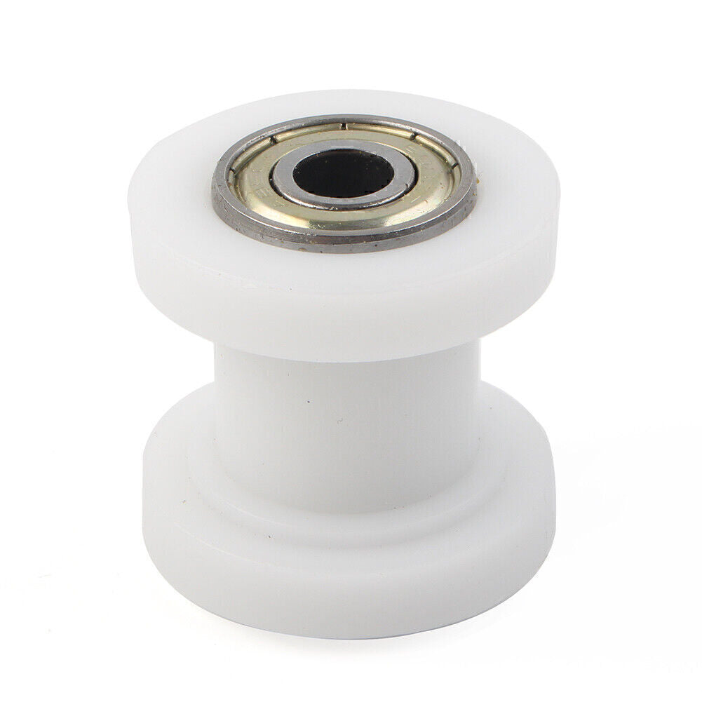 For Dirt Pit Bike For 8mm White Chain Roller Slider Tensioner Guide Pulley