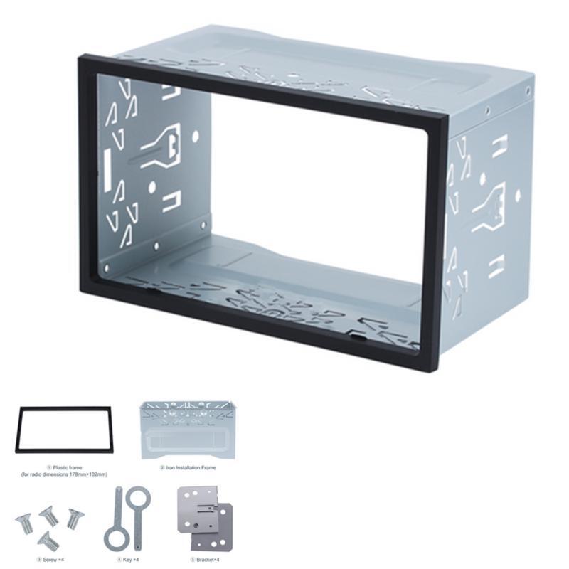 Dual 2DIN Radio Stereo Mounting Frame Panel Mounting Dashboard Kit Accessories for Cars and SUVs n