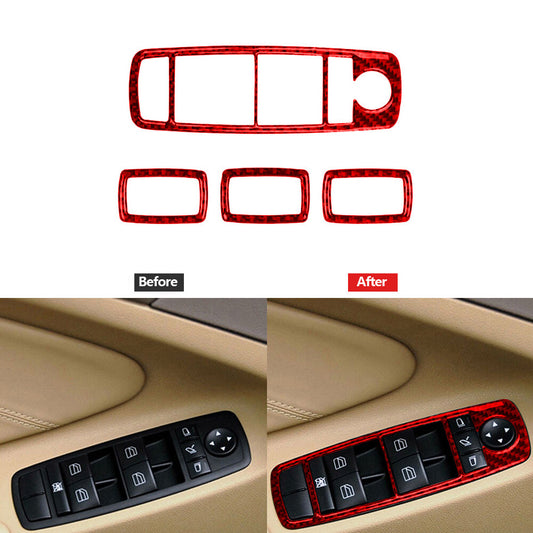 Carbon Fiber Interior Radio Console Cover Trim for Subaru Forester 2009-2013 v