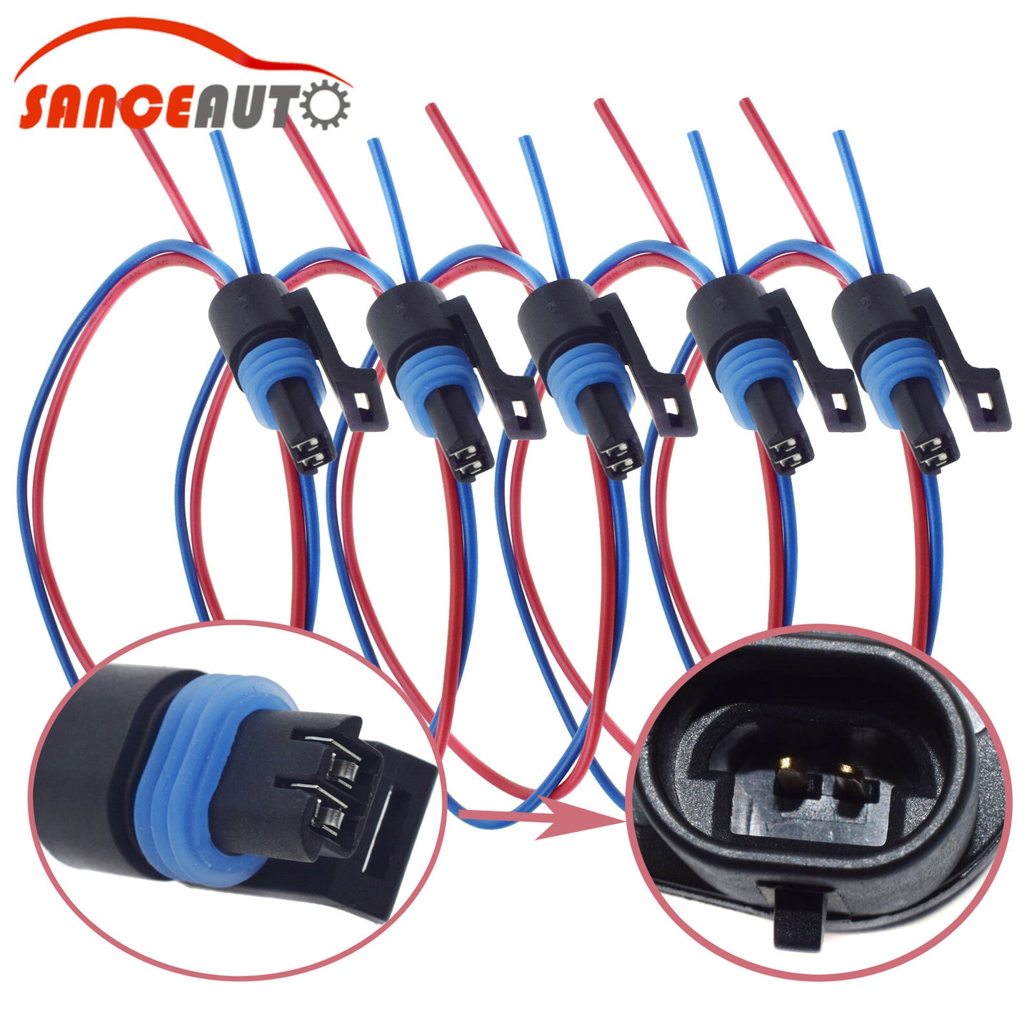5-piece coolant temperature sensor connector 4L80E speed sensor for GMC for Buick - n