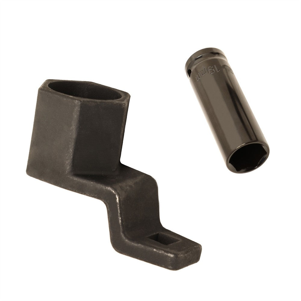 19mm Harmonic Balancer Socket + 50mm Crank Pulley Wrench Holder Tool for Honda Q