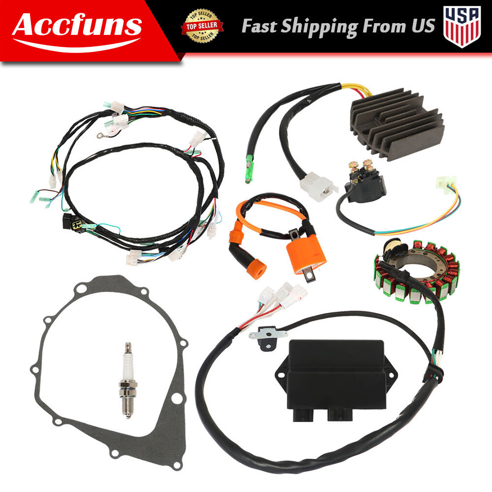 Wiring harness ignition coil CDI stator + gasket for Yamaha Warrior 350 YFM350X- n