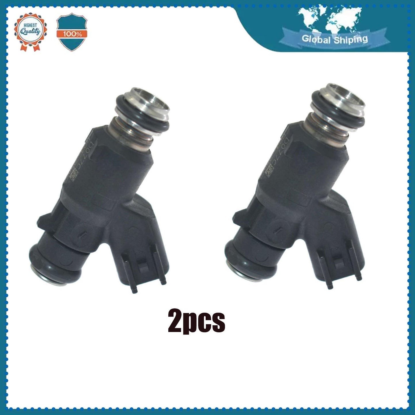 2x Fuel Injectors 27709-06A for Harley Davidson Motorcycle 25 Degree Q