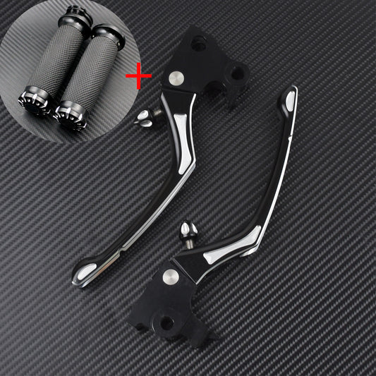 1'' Handlebar Grips + Brake Clutch Lever Set Fit For Sportster XL 2014-2021 Q