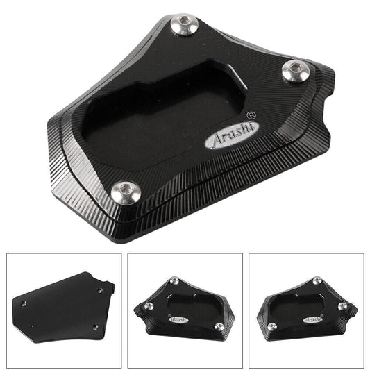 CNC Aluminium Sidestand Footset Pad Fit for BMW R1200GS R 1200 GS 2013 2014 Black Q