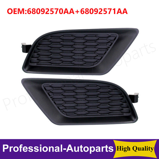 1Pair Front Left+Right Fog Lamp Hole Plug Insert For 2011-14 for Dodge Charger Q