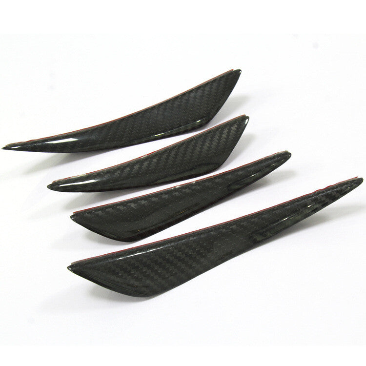 4-piece universal carbon fiber front bumper fender boiler tank modification kit