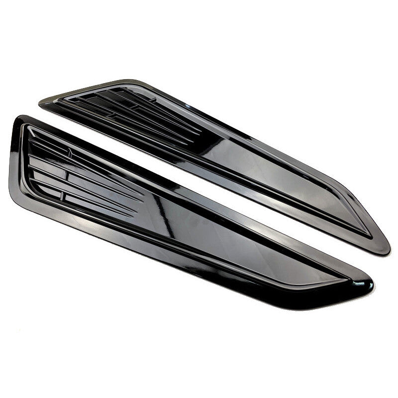 2PCS Air Flow Intake Hood Scoop Bonnet Vent Cover Universal Car Decorative Part v