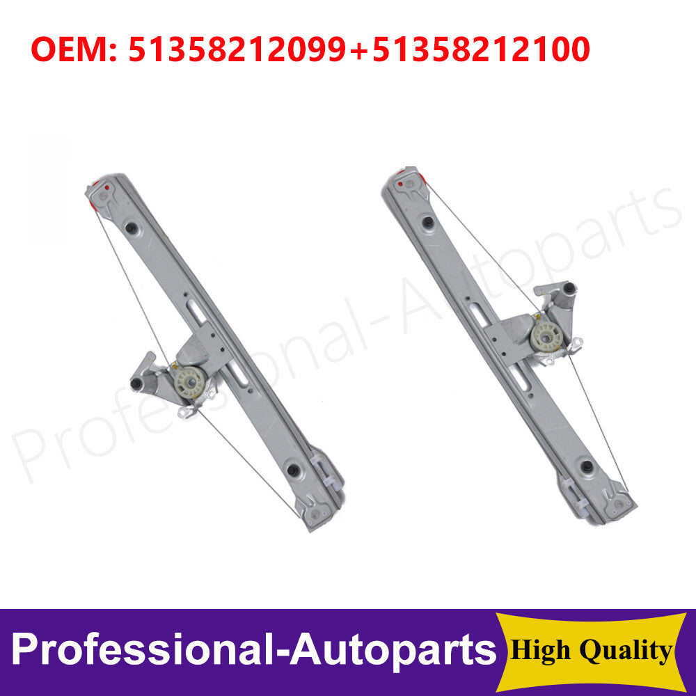 Rear L+R Power Window Regulator for BMW E46 3 Series 323i 325i 325Xi 1999-2005 Q