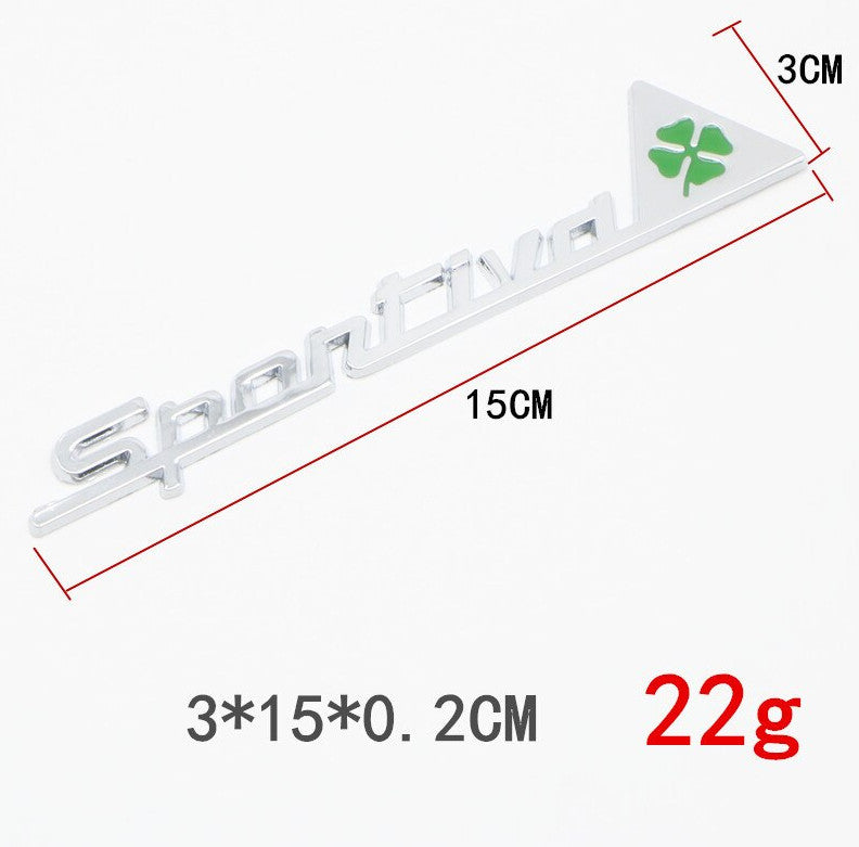 Suitable for Volvo XC60 car side mudguard sticker badge, stainless steel black 2 pieces- v