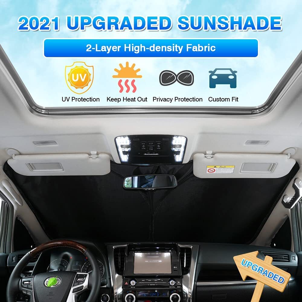 Custom-designed Highlander windshield sunshade UV protection film - n