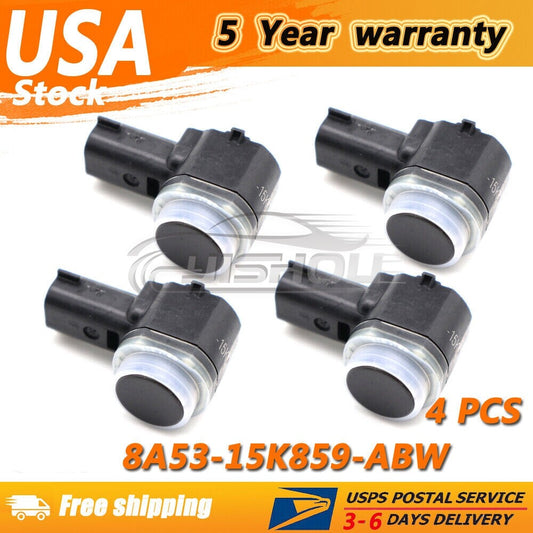 (4) 8A5315K859AB PDC Reverse Bumper Object Backup Car Parking Aid Sensor for Ford