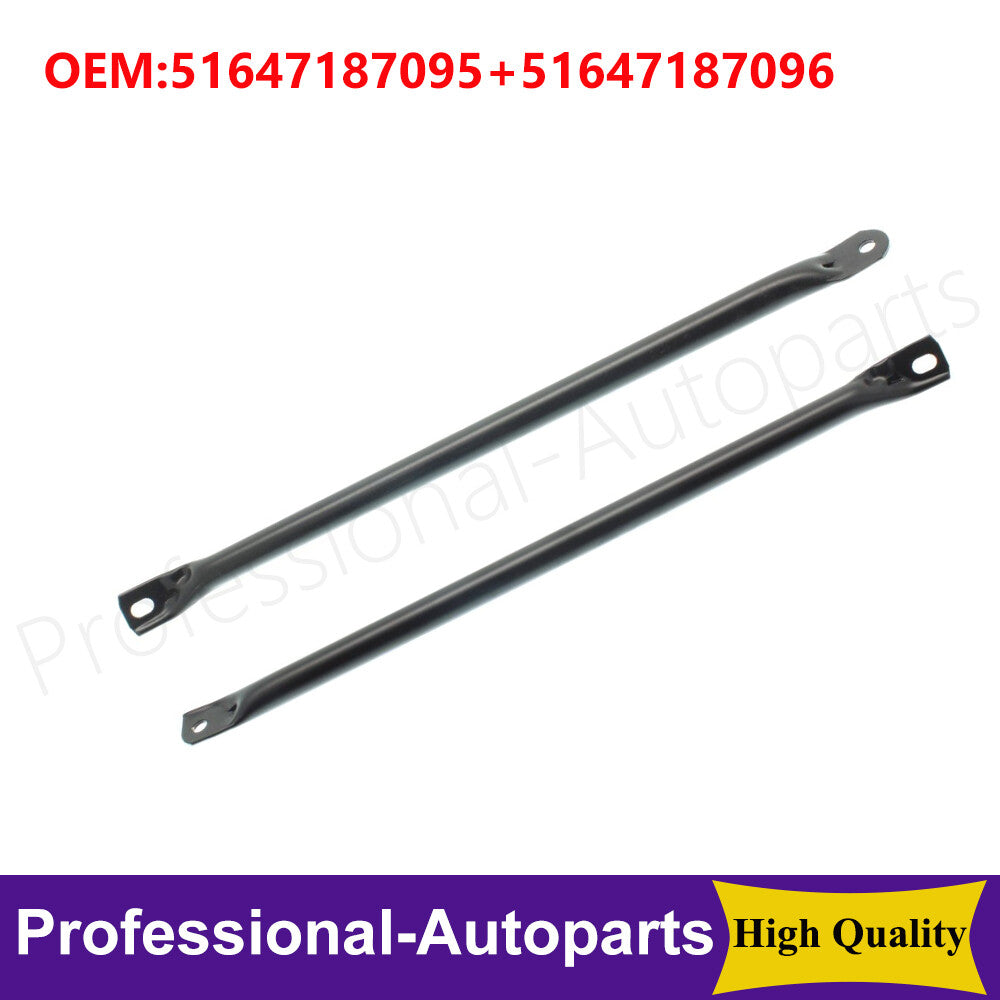 1Pair Left+Right Radiator Support Brackets for 2011-2016 for BMW 528i 2009-2015
