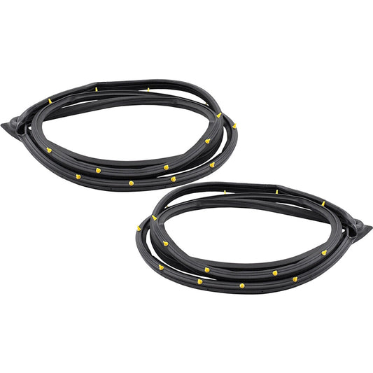 2Pcs Front Left+Right Door Weatherstrip Moulding Seal for Civic Sedan 2006-2011