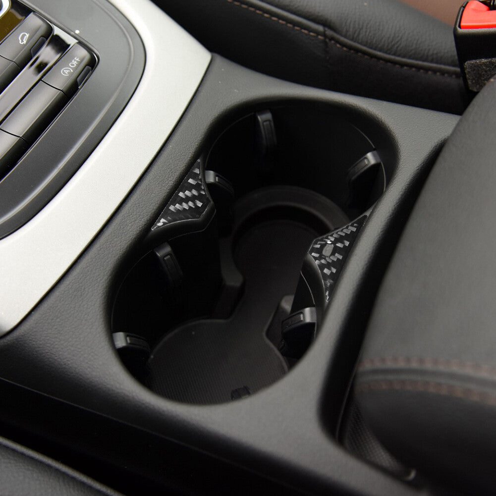 2x Carbon Fiber Rear Vent Outlet Cover Trim For X5 E70 X6 E71 2008-13 Type C v