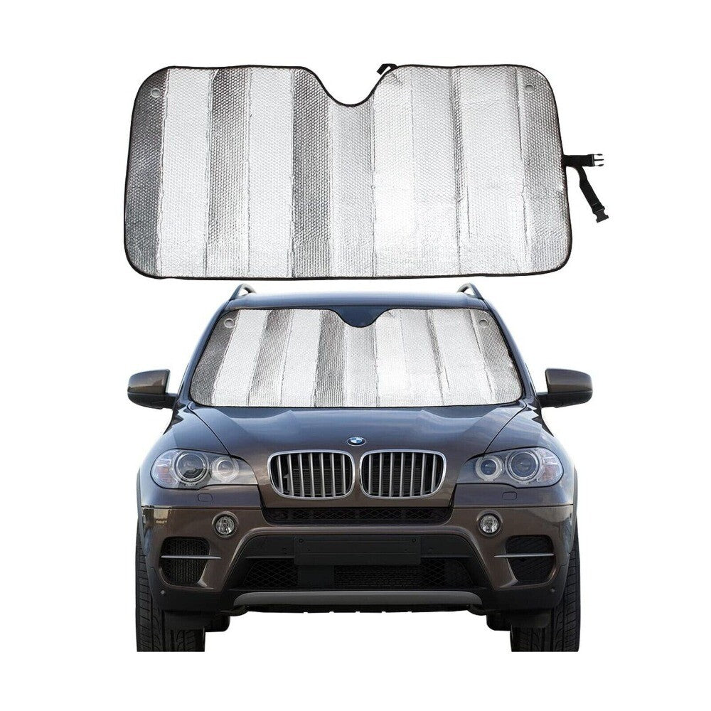 Car Front Windshield Window Shield Cover Visor UV Heat Block Sun Shade Silver n