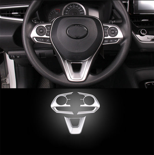for Toyota for Corolla 2019-2022 Matte Interior Steering Wheel Button Cover Trim