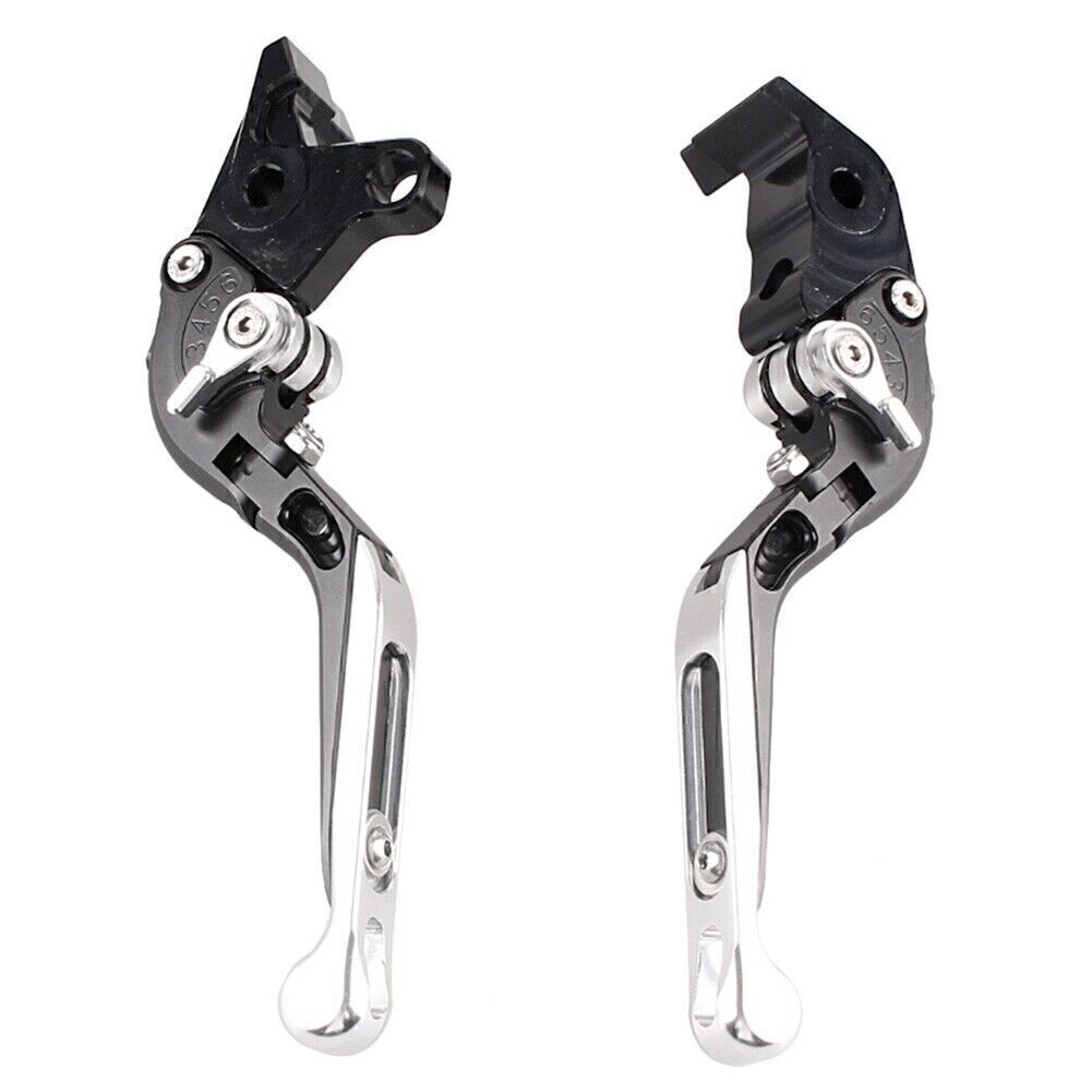 2pcs Foldable Brake Clutch Levers Fit for Yamaha V-MAX 1700 2009-2015 Black Q