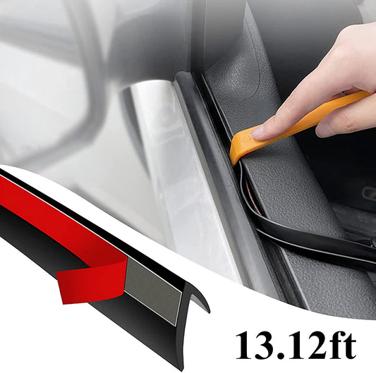 for Toyota 13ft V Shape Car Side Windows Trim Edge Moulding Rubber Sealing Strip