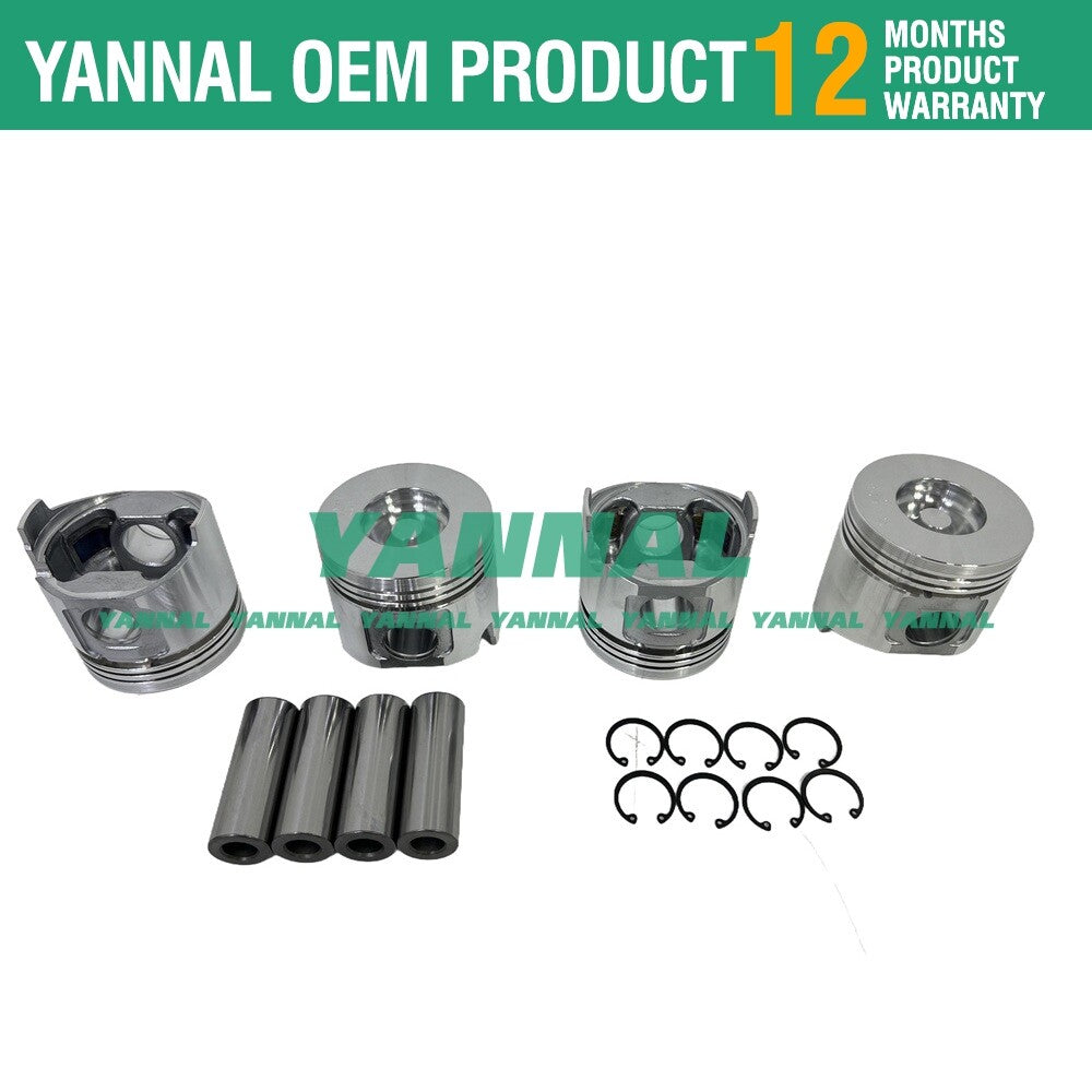 STD 4-piece piston kit with rings for 486V Thermo King TK486V engines -