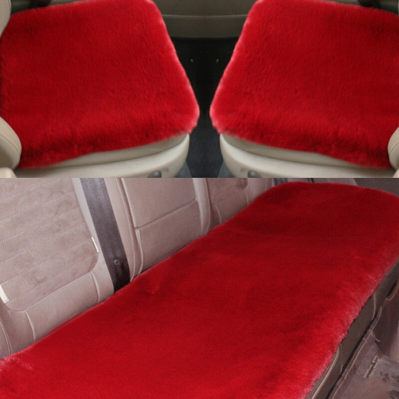 Multi-color winter car for seat covers, warm synthetic rabbit fur pads, suitable for most cars. n