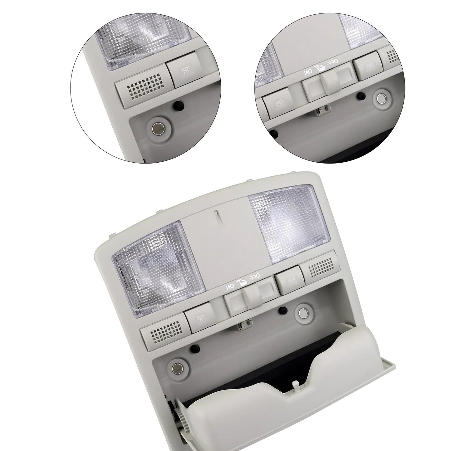 For 2009-2013 for Mazda 6 CX-9 2010-2015 w/o SunRoof Overhead Console Reading Light Q