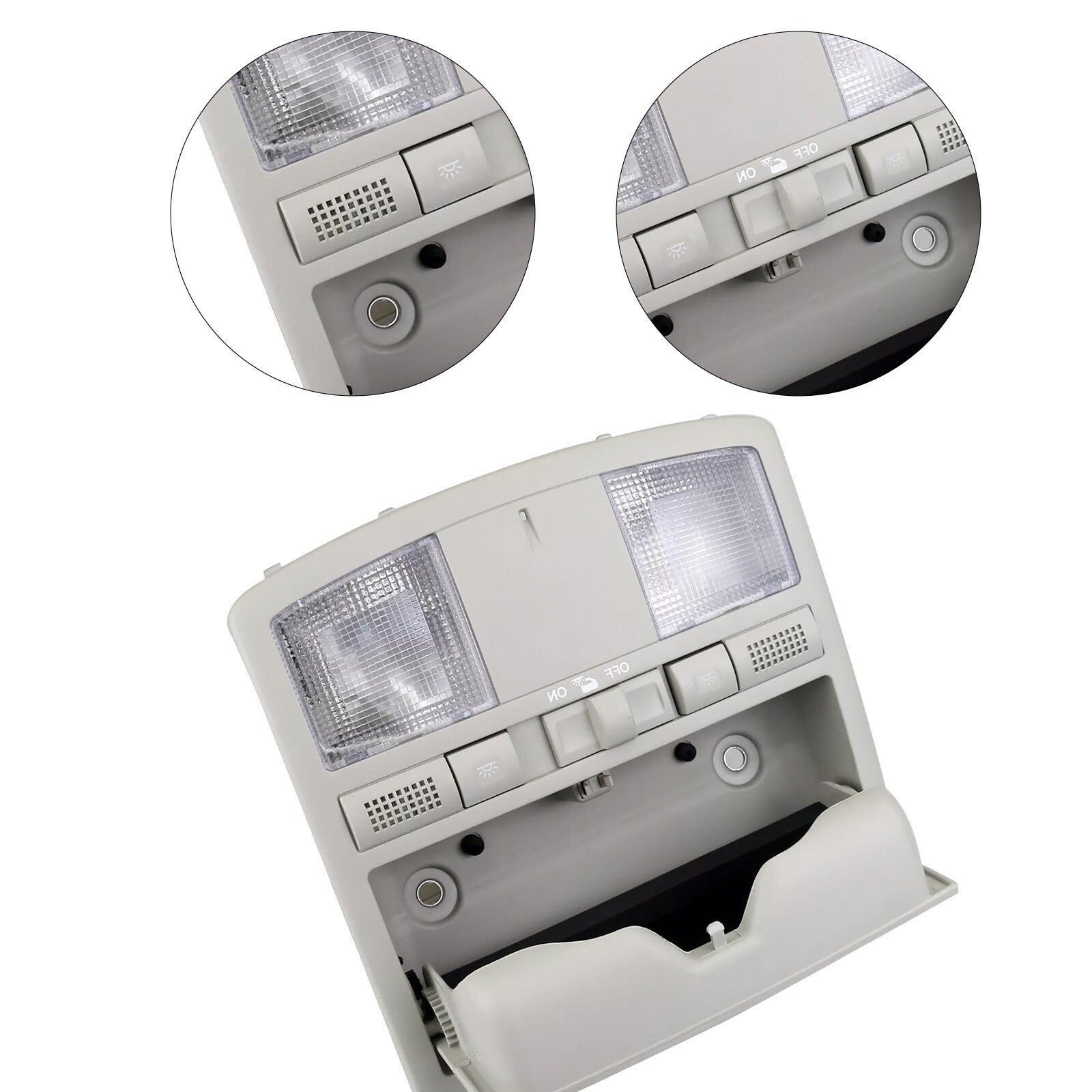 For 2009-2013 for Mazda 6 CX-9 2010-2015 w/o SunRoof Overhead Console Reading Light Q