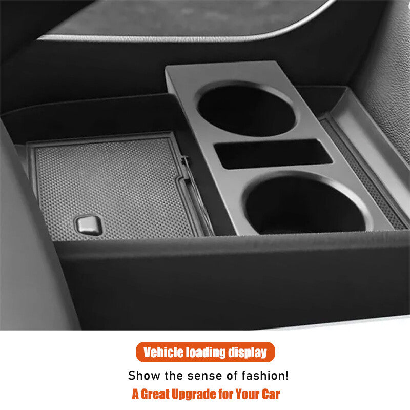 Black under-dashboard storage tray for Hyundai Palisade 2019 - 2023 n