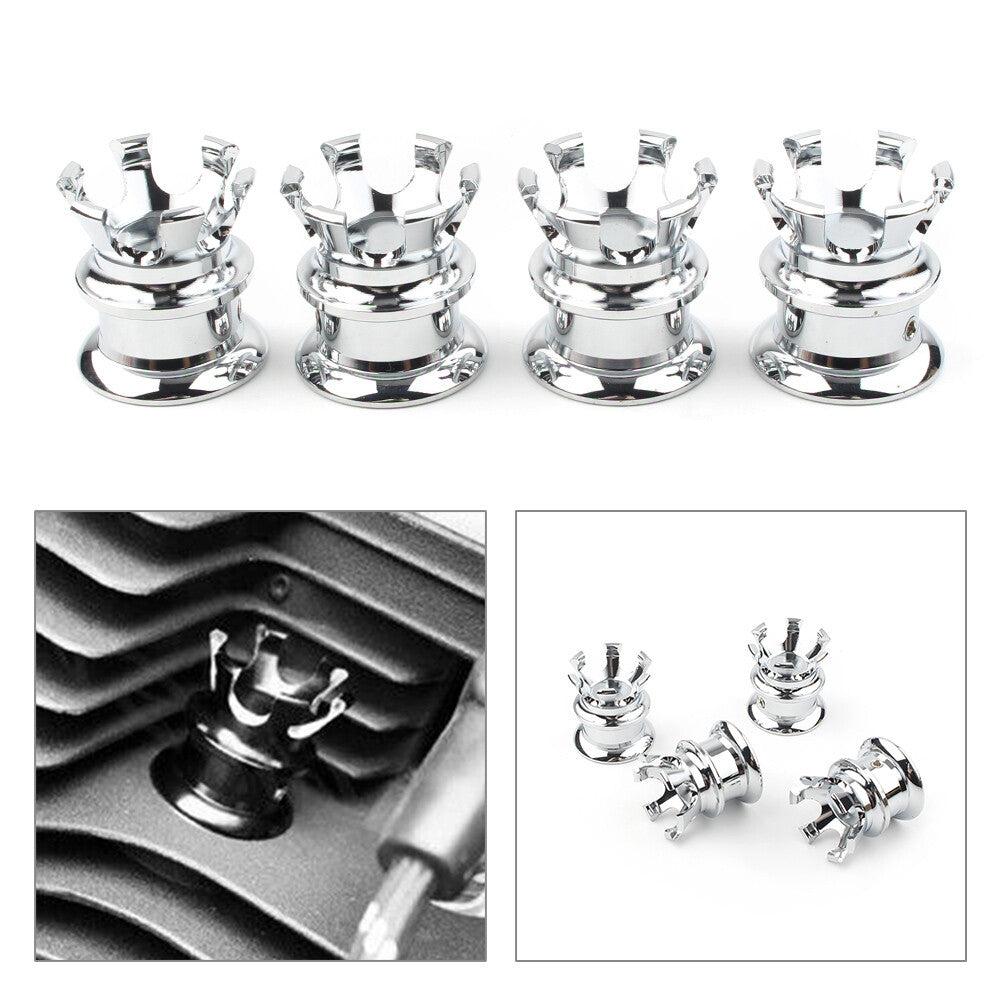Motorcycle Head Bolt Topper Cover Cap Engine Cover Trim FIT Sportster XL883 1200 Q