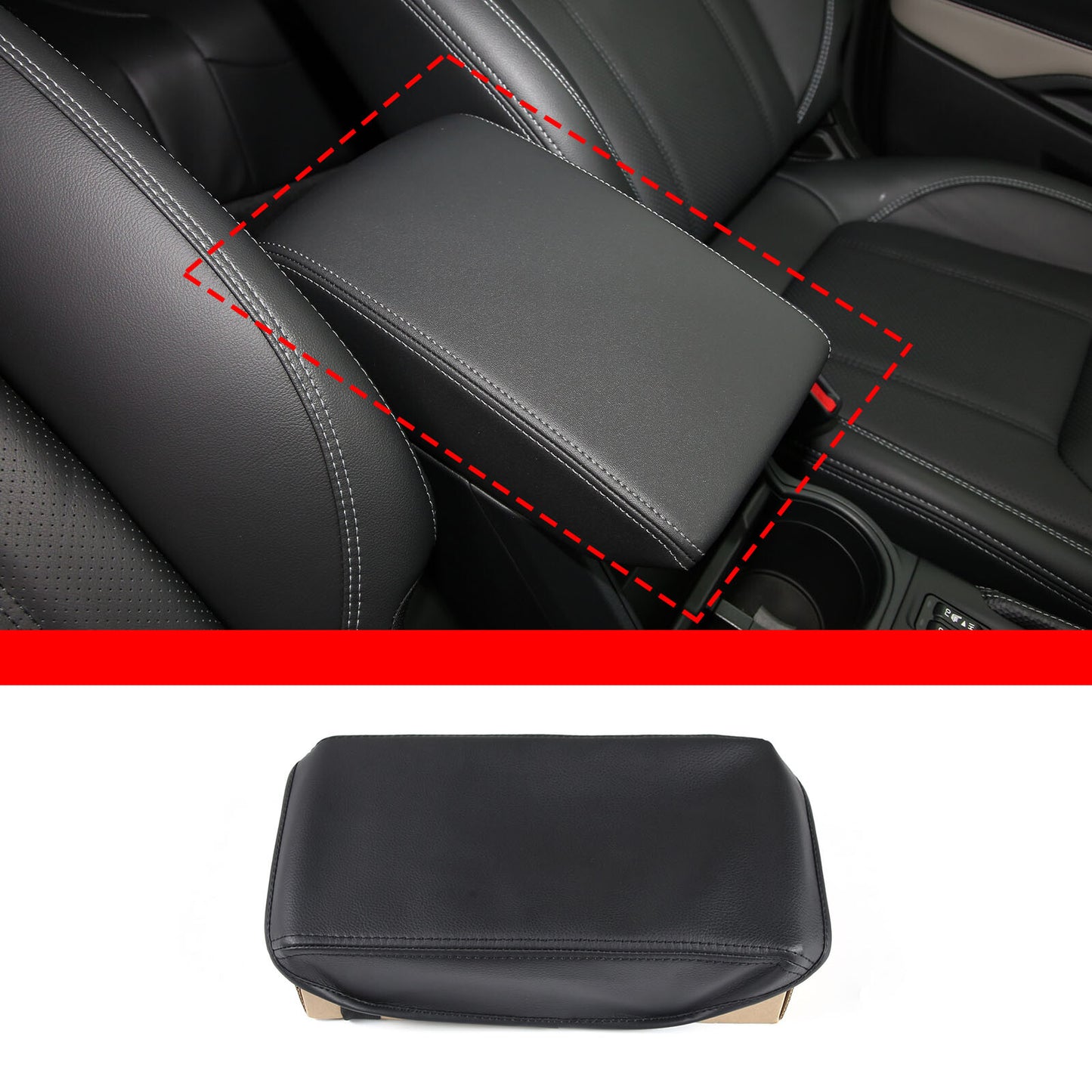 Red Carbon Fiber Armrest Box Switch Sticker Decal for Infiniti G25 G37 07-13- v