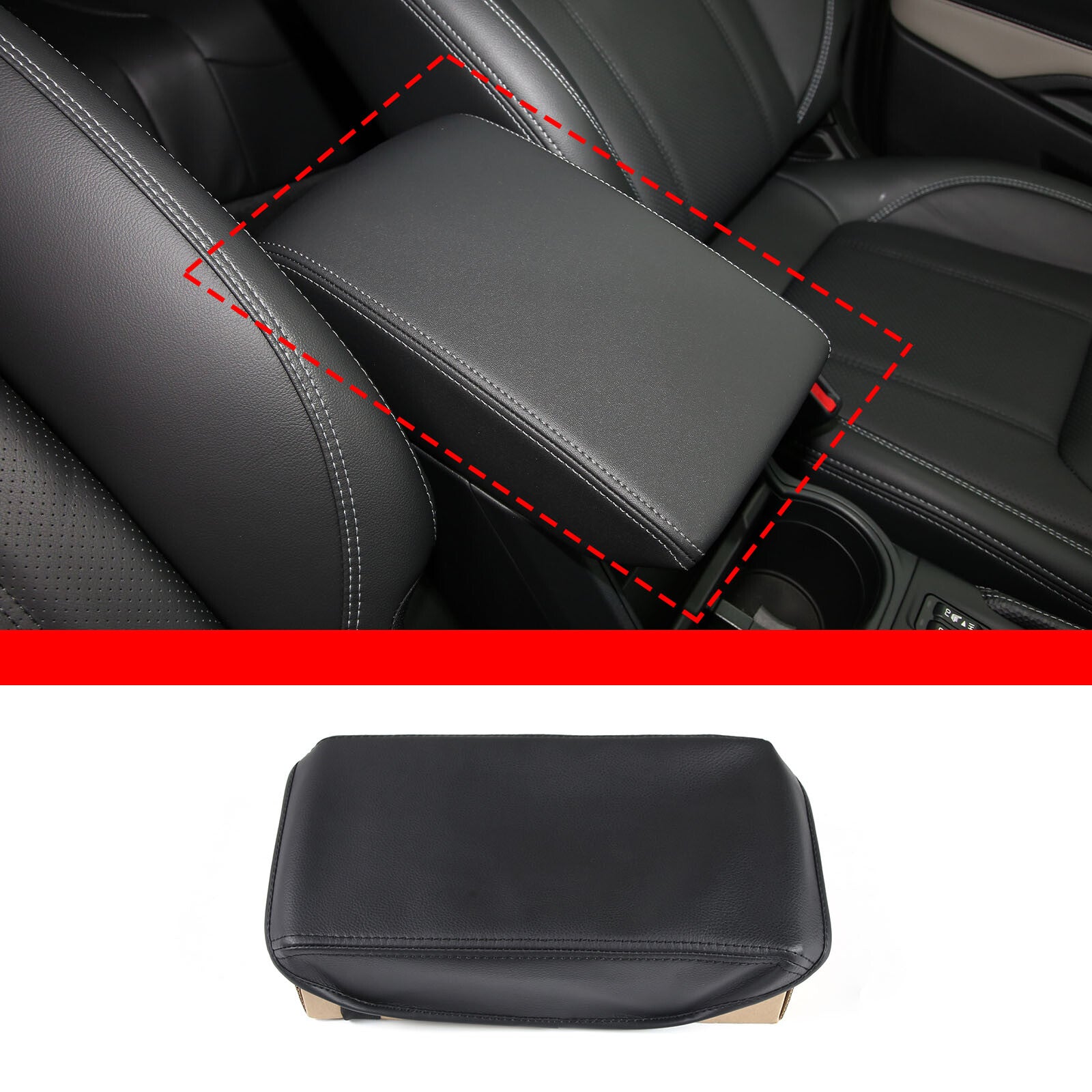 Red Carbon Fiber Armrest Box Switch Sticker Decal for Infiniti G25 G37 07-13- v