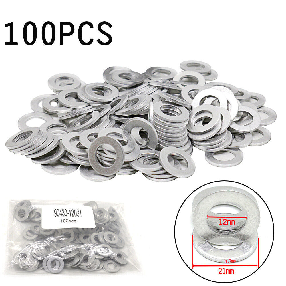 500-piece pack of aluminum drain plug gaskets for Lexus for Scion Crush washing machine seals - n
