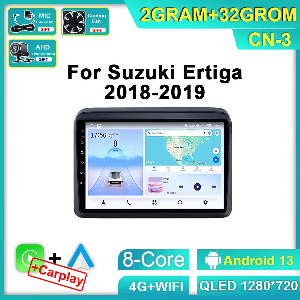 for Suzuki Ertiga 2018-2019 Android Auto CarPlay Car Radio GPS Multimedia Screen