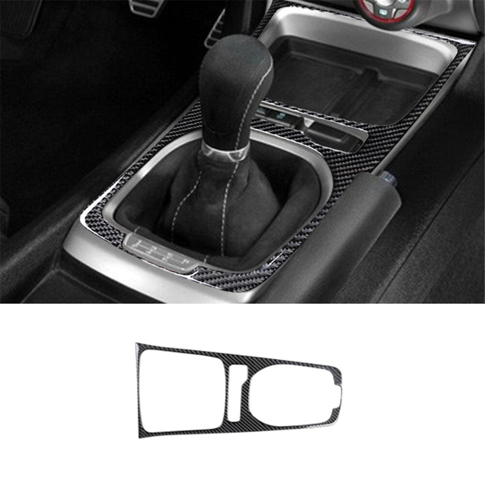 4Pcs Carbon Fiber Interior Handle Frame Cover Trim For Taycan 2019-2022 v