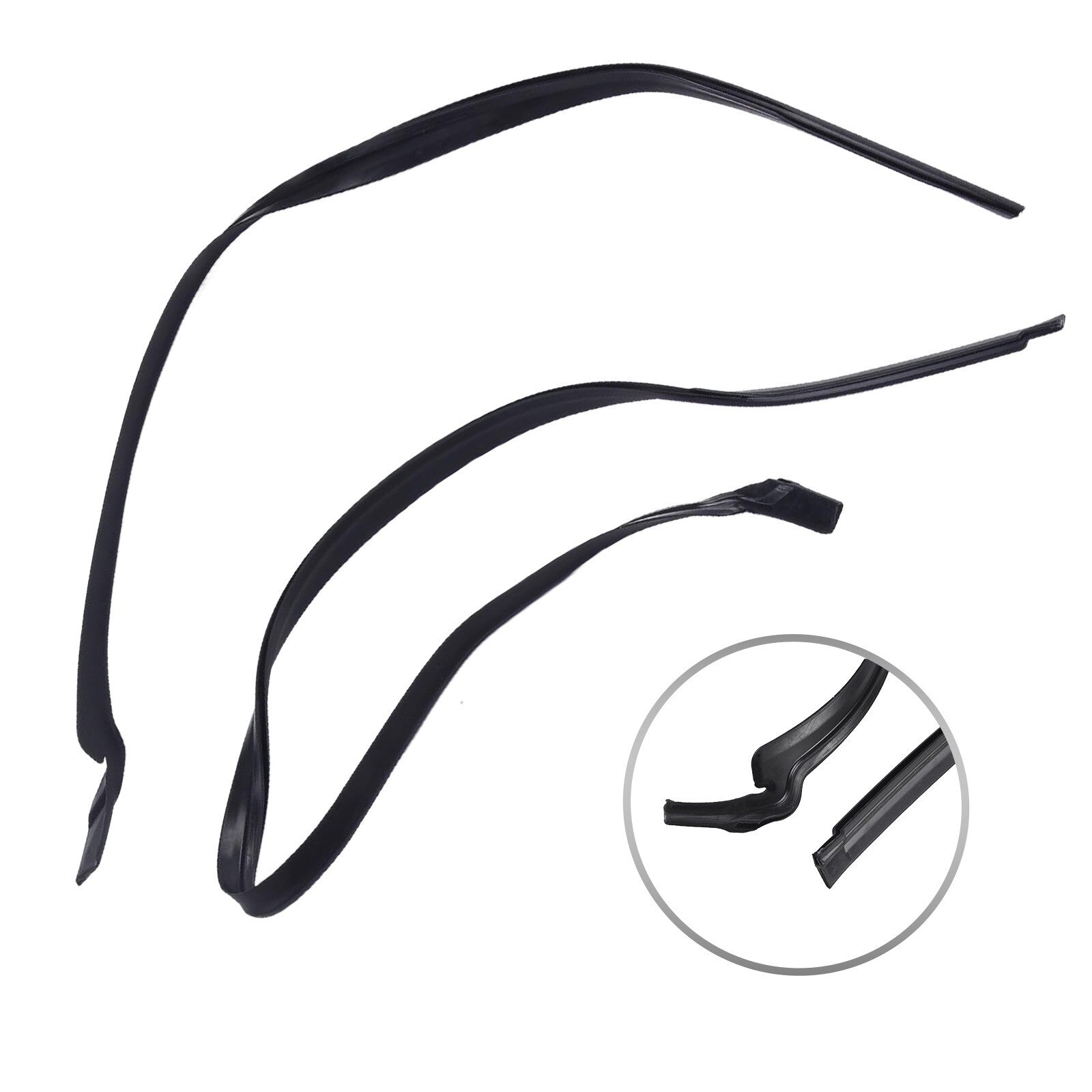 1 Pair For LHD Front Windshield Wiper Cowl Seal for for MINI R55 51132751209 v