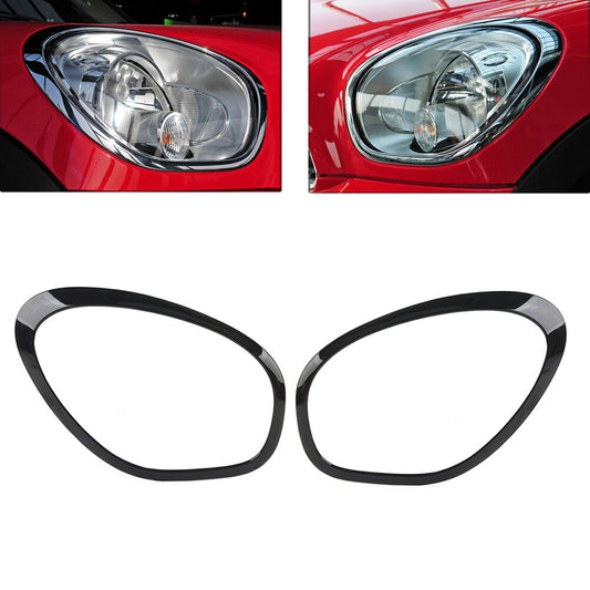 Car Front Headlight Ring Bezel Trim Surround Cover fit for BMW for Mini Cooper